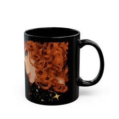 Witchy Cat Coffee Mug with Enchanting Design, Halloween Gift, Gothic Decor, Cozy Drinkware, Witch Lover's Gift