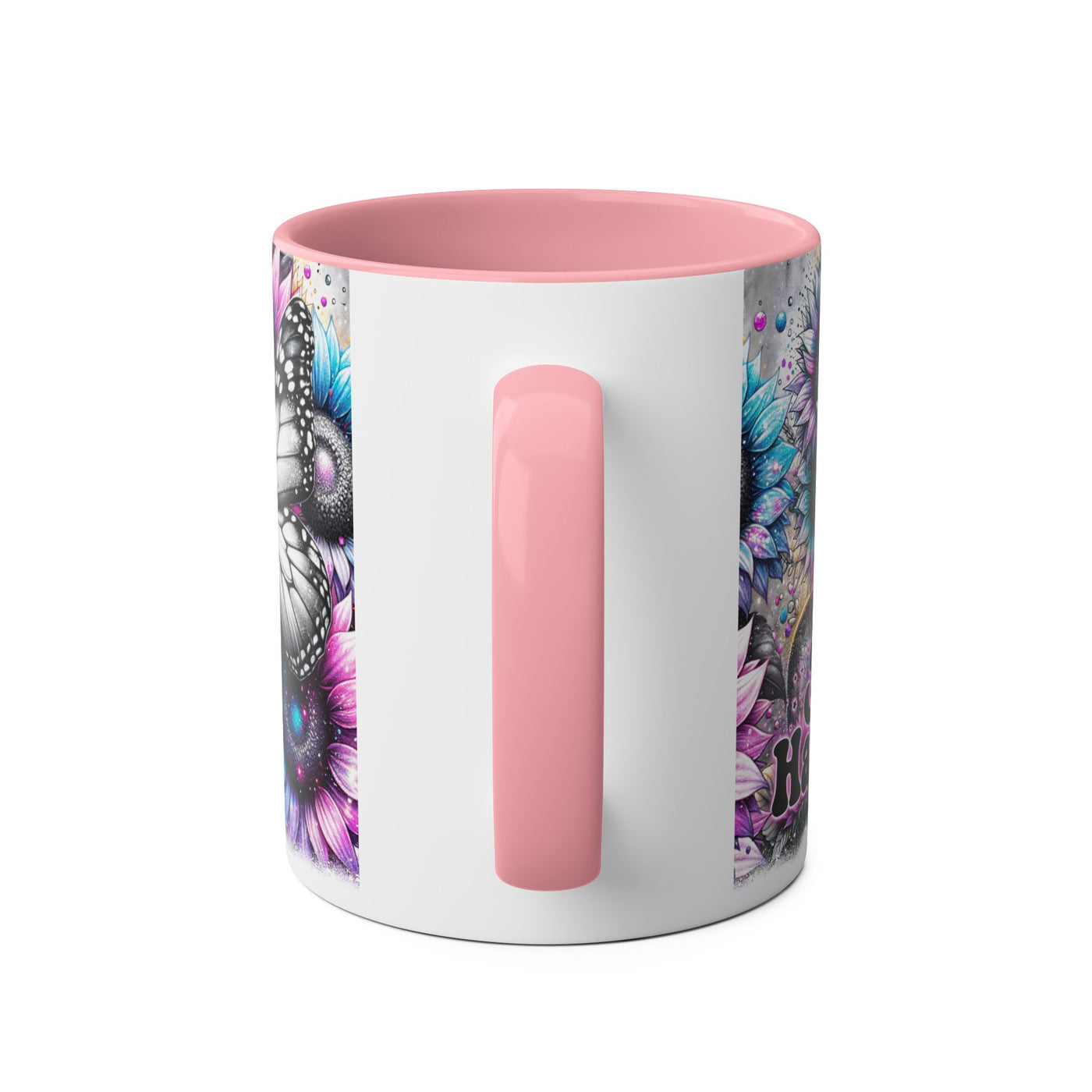Be Happy Two-Tone Afirmation Mug