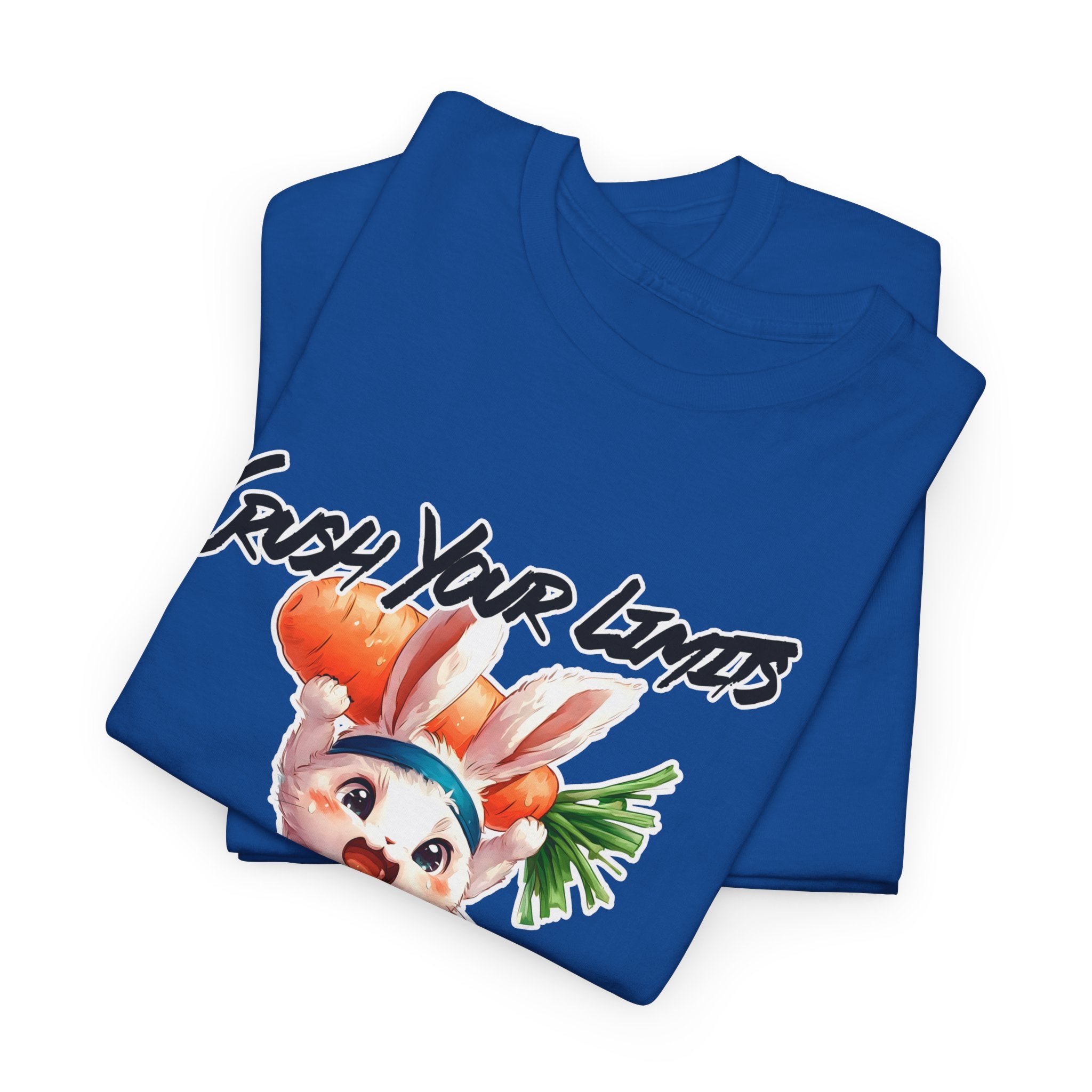 Motivational Unisex Heavy Cotton Tee - 'Crush Your Limits'