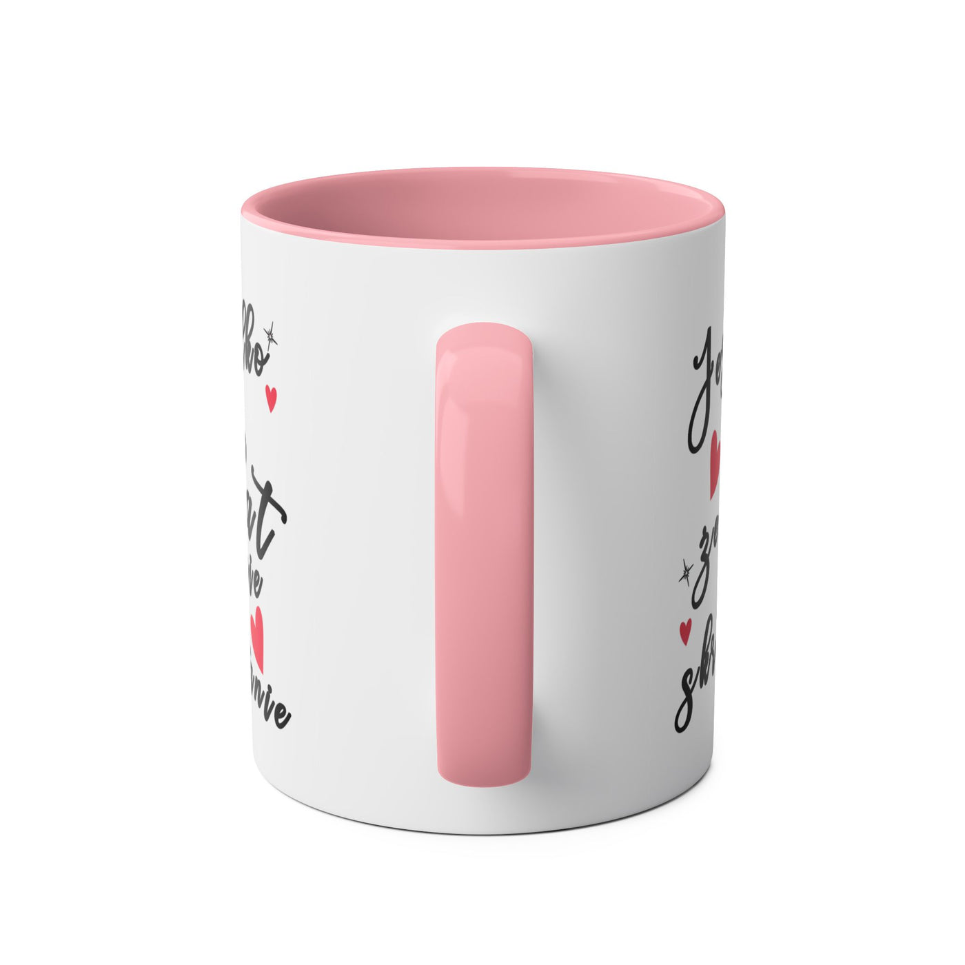 Funny Two-Tone Coffee Mug - 'Jestem tak Zajebista' Design for Coffee Lovers