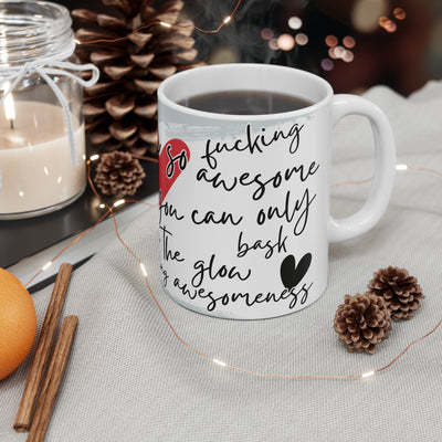 Funky Illustrated Coffee Cup - "I’m so glad that you can be yourself"