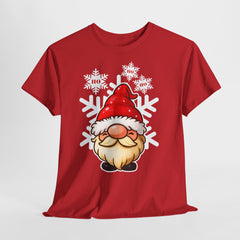 Funny Holiday Gnome Tee - Unisex Heavy Cotton Shirt, Christmas Gift, Santa Humor Tee, Cozy Winter Apparel, Playful Seasonal Shirt