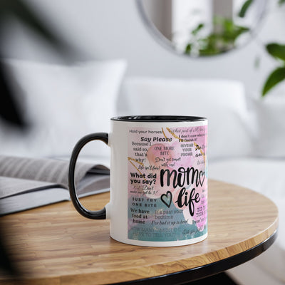 Mom Life Two-Tone Coffee Mugs, 11oz