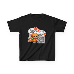Personalized Kids QR Code T-Shirt – Secret Message Design | Unique Reveal Gift Idea