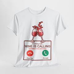 Wino wzywa - Śmieszna koszulka