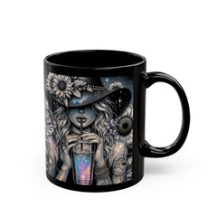 Coffee Is My Magic Potion Black Mug - Enchanting 11oz & 15oz Gift for Coffee Lovers
