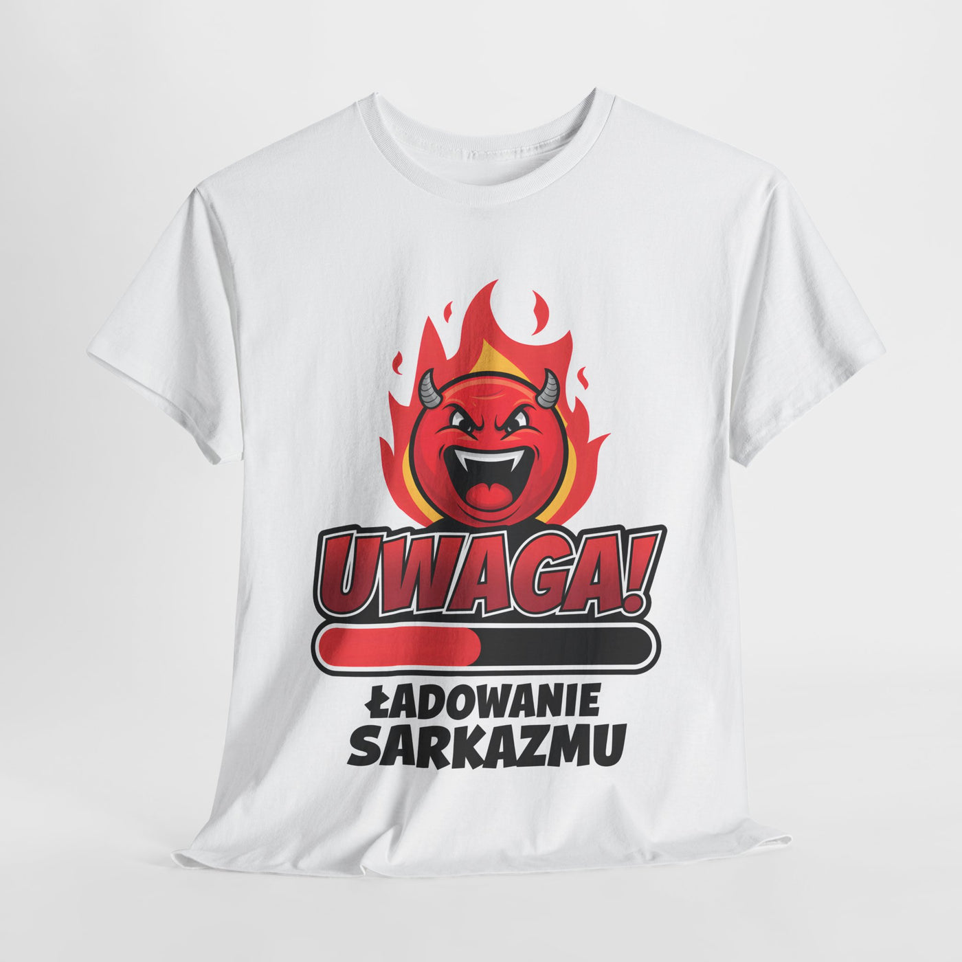 Uwaga! Ładowanie sarkazmu, zabawna koszulka