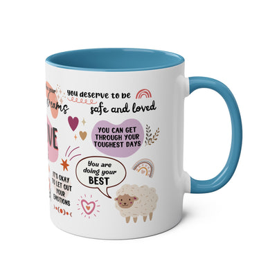 Self-Love Inspirational Coffee Mug – Two-Tone 11oz