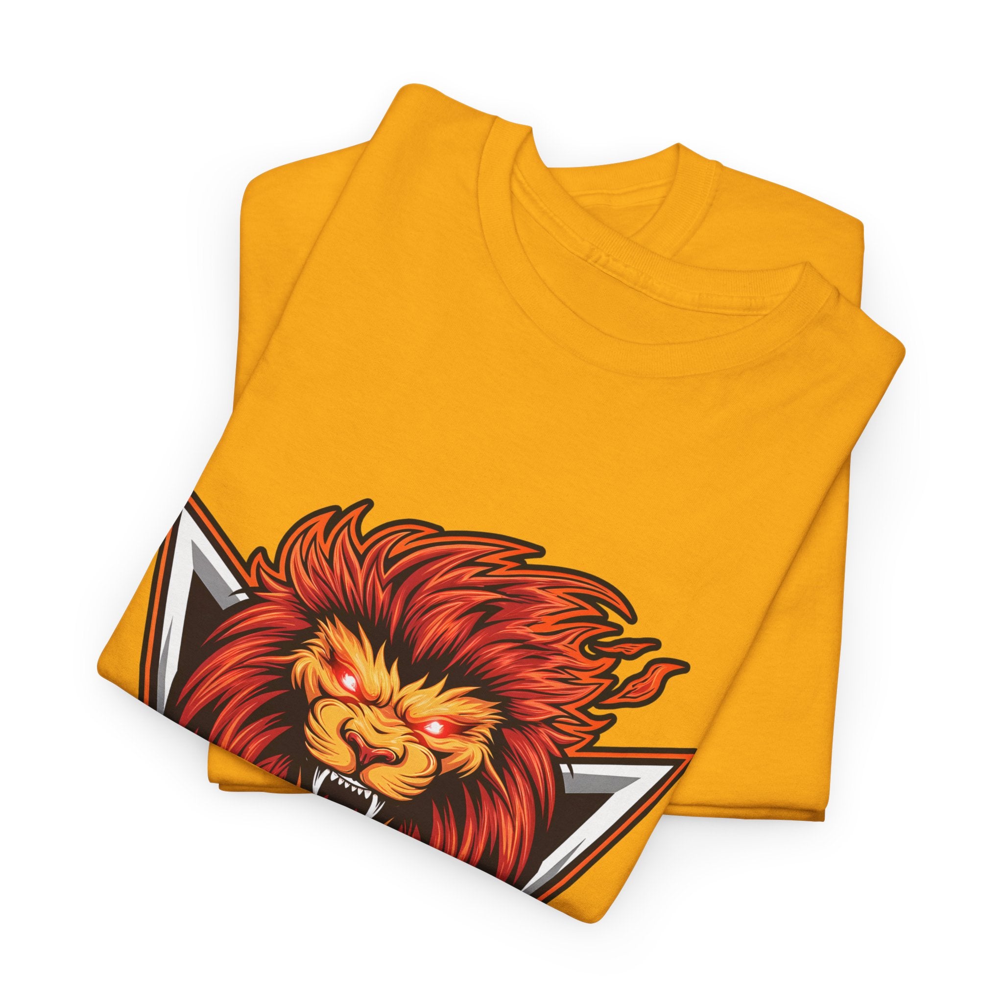 Motivational Lion Graphic Tee - 'No Excuses, Just Results'