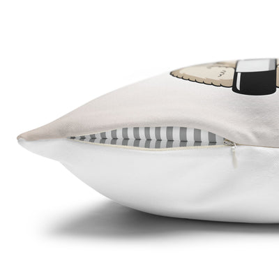 Unwind with Wine - Poly Canvas Pillowcase