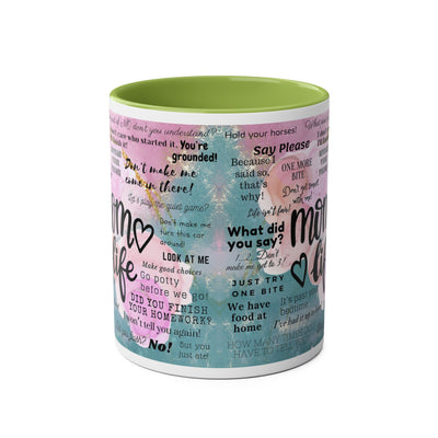 Mom Life Two-Tone Coffee Mugs, 11oz