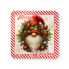 Christmas Corkwood Coaster Set | Festive Drink Coasters for Holiday Gatherings, Seasonal Home Decor, Unique Gifts, Merry Christmas Decor