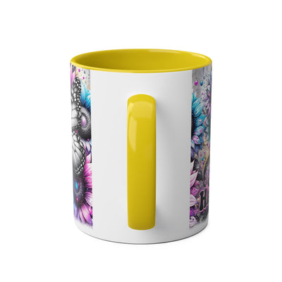 Be Happy Two-Tone Afirmation Mug