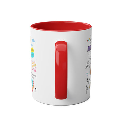 Birthday Coffee Mug - Two-Tone 11oz Cup for Celebrating Superstars