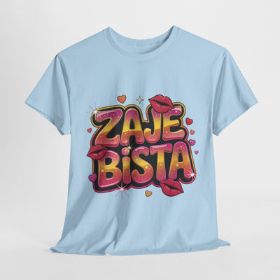 Zabawna koszulkaz  bawełny - koszulka z grafiką „Zajebista”
