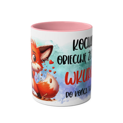 Zakochany Lisek Kubek Dwukolorowy