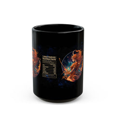 Sagittarius Horoscope Nutrition Facts Black Mug - 11oz & 15oz