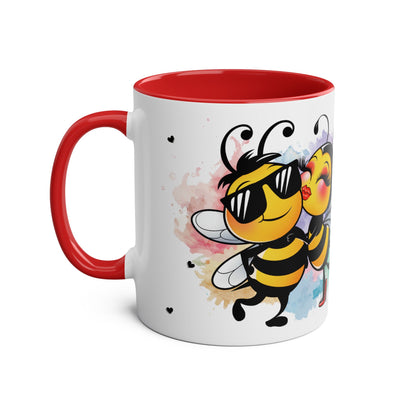 Najlpesze na stres...Kubek Dwukolorowy, Couple Coffee Mug - Two-Tone 11oz