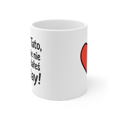 Kubek „Dzięki Tato, że mnie nie sprzedałeś na eBay!” 😄 | Śmieszny prezent dla Taty ❤️ | 330 ml / 445 ml