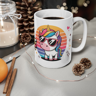 Mug - Born to Be Awesome Unicorn Ceramic Coffee Mug - Fun 11oz & 15oz Cups