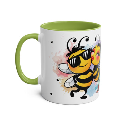 Najlpesze na stres...Kubek Dwukolorowy, Couple Coffee Mug - Two-Tone 11oz