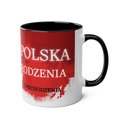 Dumny z Pochodzenia - Dwukolorowy Kubek Patriotyczny