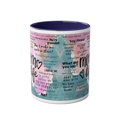Mom Life Two-Tone Coffee Mugs, 11oz