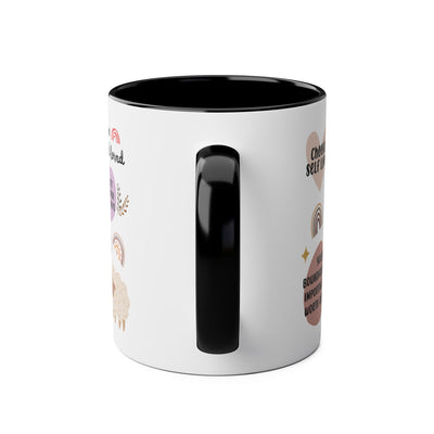 Self-Love Inspirational Coffee Mug – Two-Tone 11oz