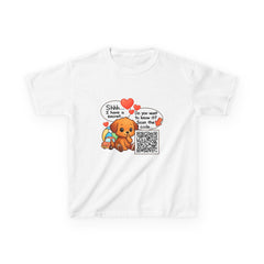 Personalized Kids QR Code T-Shirt – Secret Message Design | Unique Reveal Gift Idea