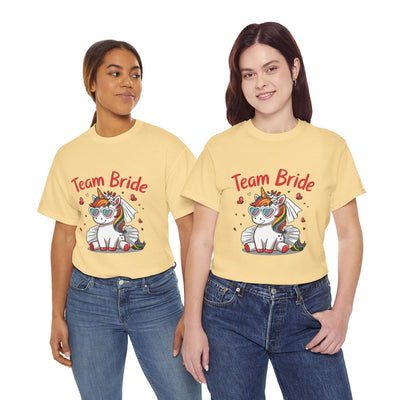 Team Bride Unicorn T-Shirt - Fun Bachelorette Party Shirt
