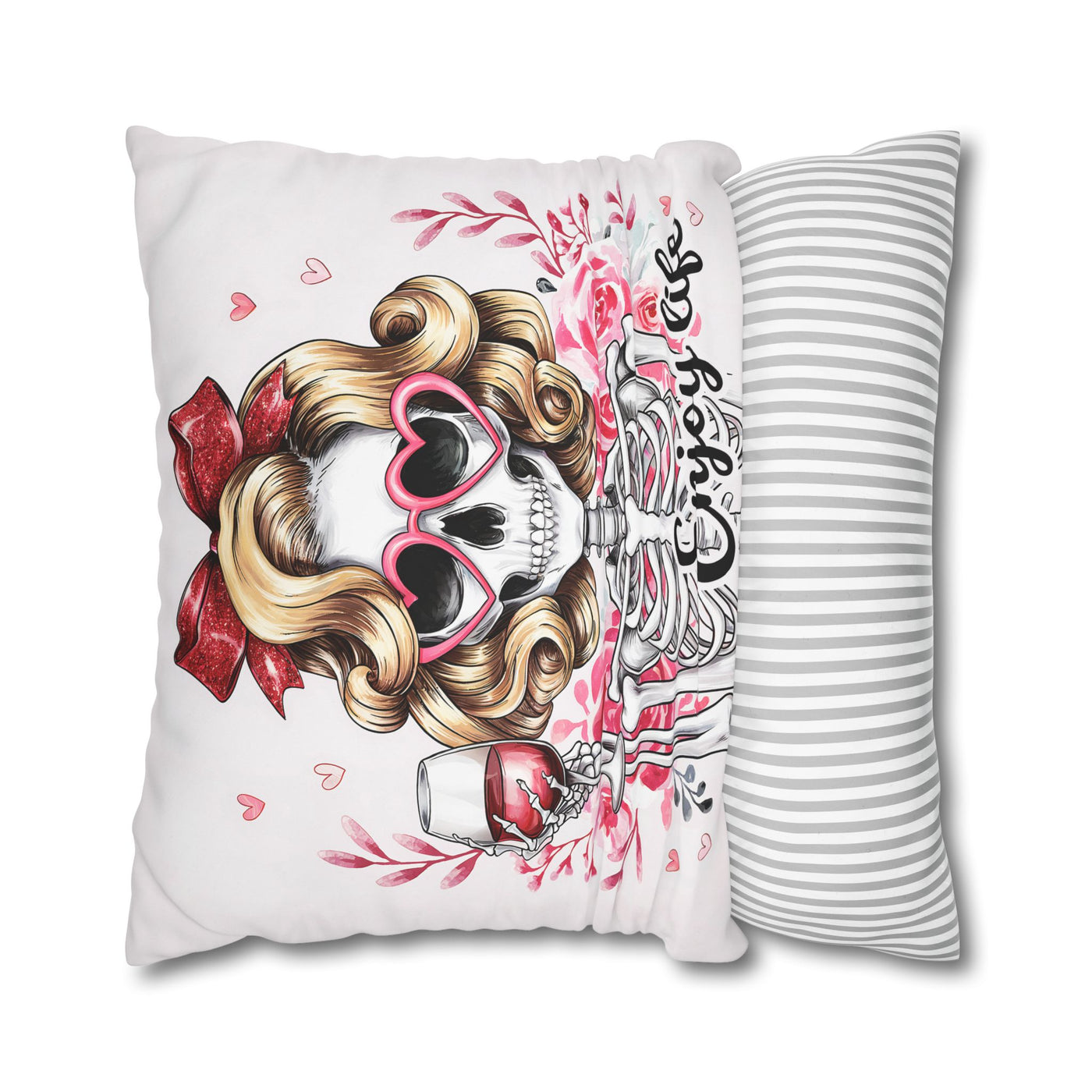 Enjoy Life Pillowcase – Chic Decor for Fun Celebrations