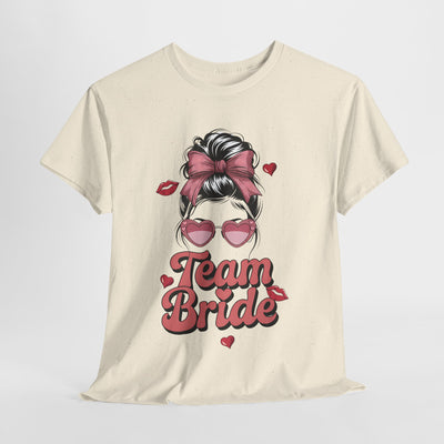 Team Bride Cotton Tee - Perfect for Bridal Parties and Weddings