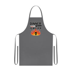 Cooking Apron - Fun Cooking Apron, Gift for Home Chefs, BBQ Lovers, Kitchen Accessory, Dinner Is Killer, Halloween