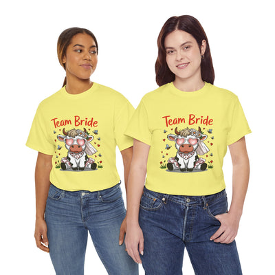 Cow Team Bride Unisex Tee | Fun Bridal Party Shirt