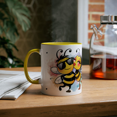 Najlpesze na stres...Kubek Dwukolorowy, Couple Coffee Mug - Two-Tone 11oz