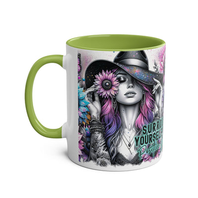 Surround Yourself - Two-Tone Afirmation Mugs