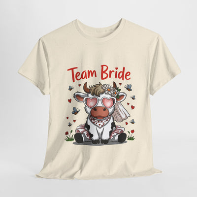 Cow Team Bride Unisex Tee | Fun Bridal Party Shirt