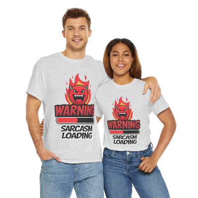 Funny Sarcastic Warning Tee - Unisex Heavy Cotton T-Shirt