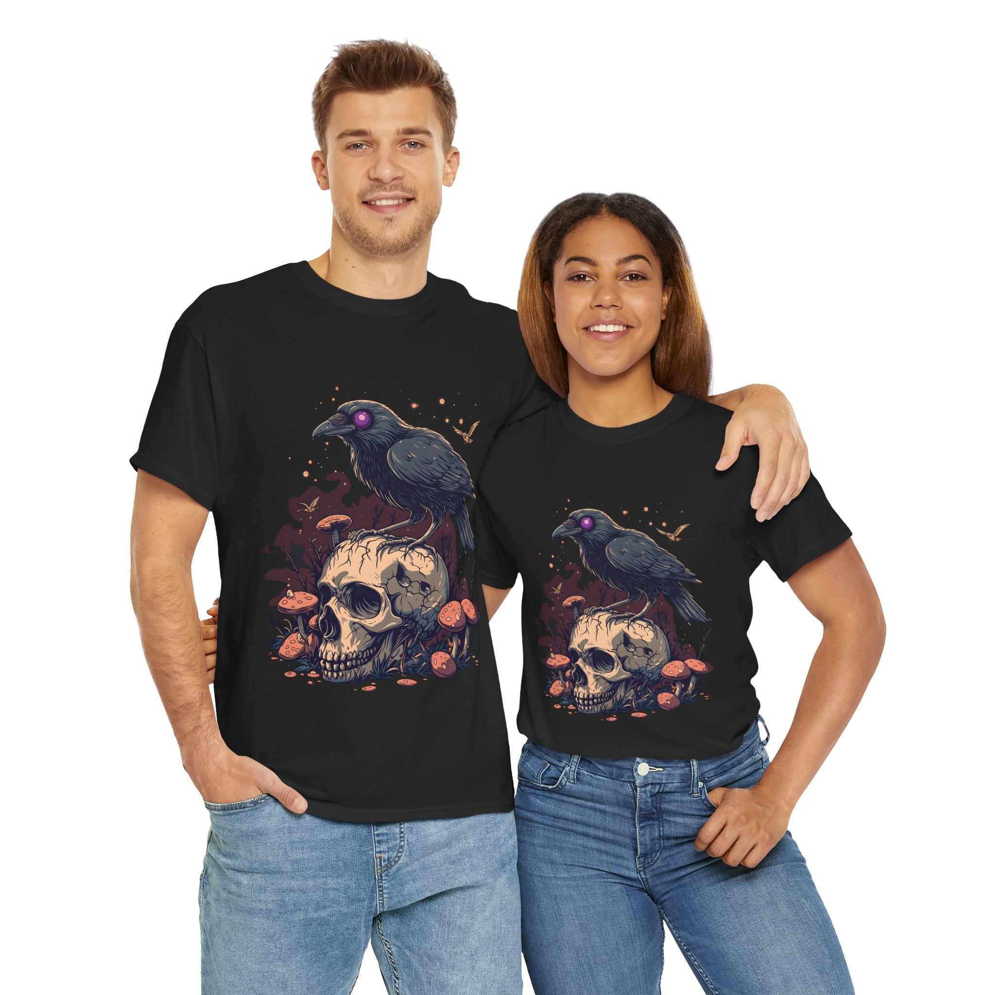 Raven on the Skull Horror T-shirt
