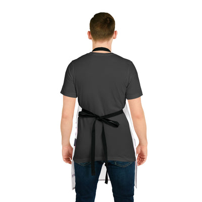Fun and Flirty Kitchen Apron with 5-Color Straps - 'Ekspert Od Mokrej Roboty' Design