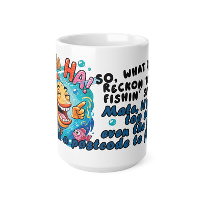 Funny Fishing Ceramic Coffee Mug – 11oz & 15oz