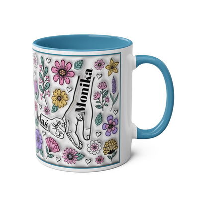 Two-Tone Coffee Mugs, 11oz