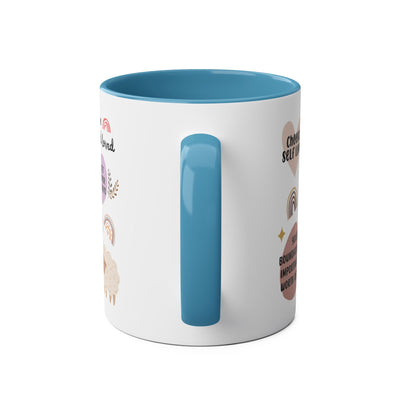 Self-Love Inspirational Coffee Mug – Two-Tone 11oz