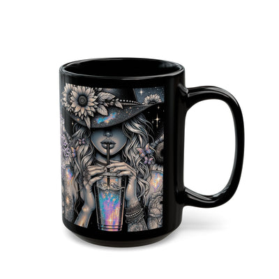 Coffee Is My Magic Potion Black Mug - Enchanting 11oz & 15oz Gift for Coffee Lovers