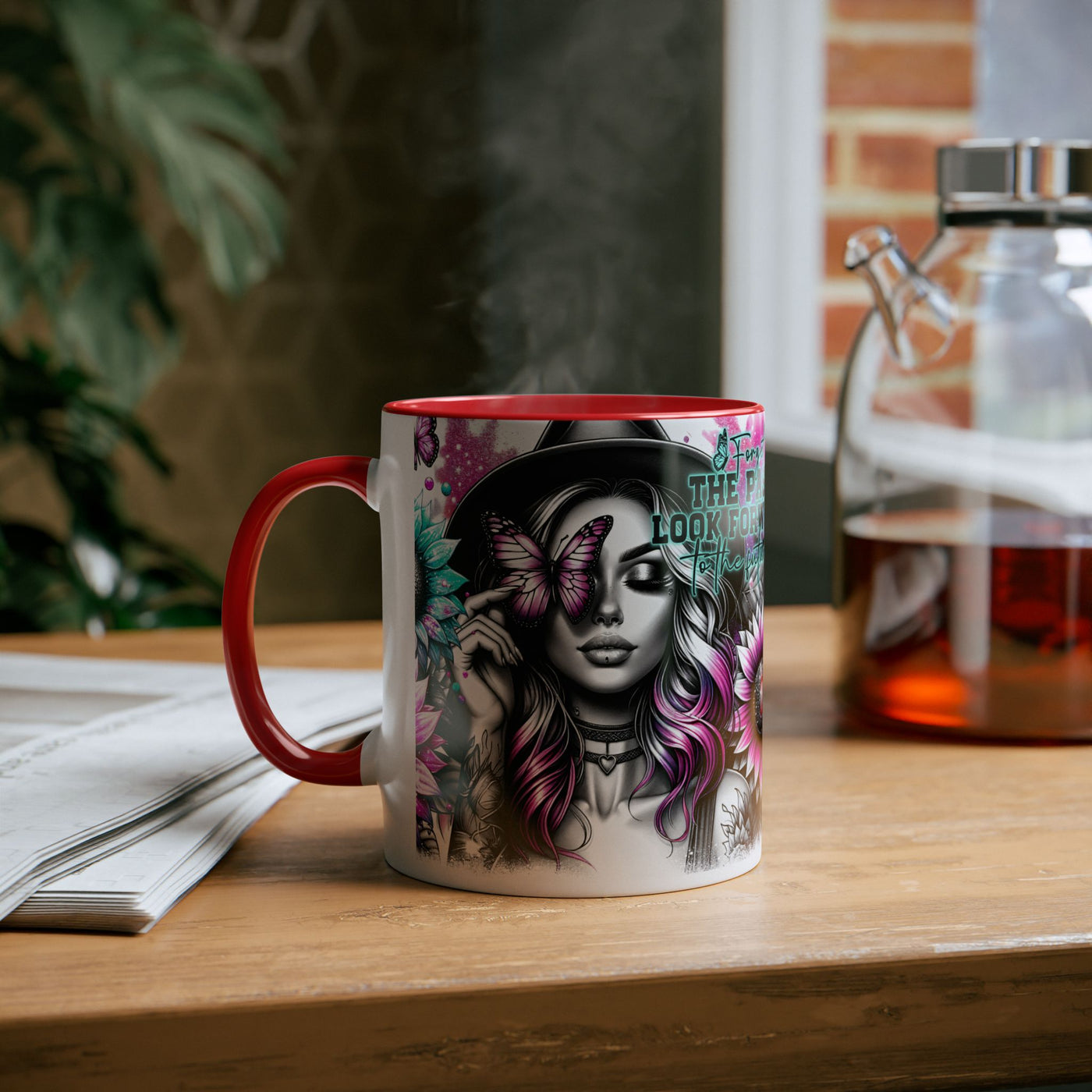 Forget The Past - Two-Tone Afirmation Mug