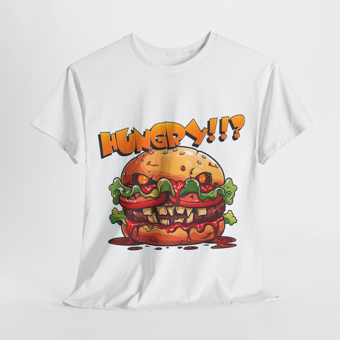 Scary Hamburger Tshirt Unisex, Funny Design