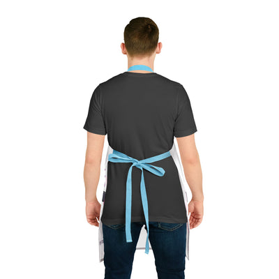 Fun and Flirty Kitchen Apron with 5-Color Straps - 'Ekspert Od Mokrej Roboty' Design