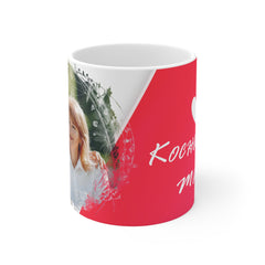 Personalizowany kubek ceramiczny 330 ml – „Kocham Cię Mamo” z własnym zdjęciem | prezent na Dzień Matki