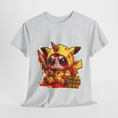 Funny Graphic Tee with Cute Zombie Unicorn Character, Gifts for Kids, Halloween Shirt, Retro Style, Unisex Tee, Playful and Quirky