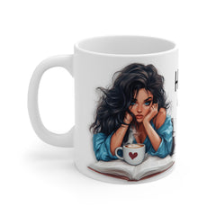 Stylish Ceramic Coffee Cup with Cute Design, Perfect for Daily Inspiration, Coffee Lover Gift, Motivational Mug, 11oz, 15oz